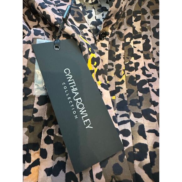 Cynthia Rowley Malta Kaftan Leopard Maxi Dress Size Medium NWT - Picture 15 of 16